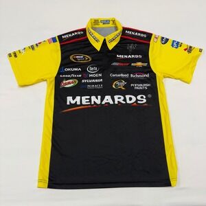 Autographed Paul‎ Menard #27 NASCAR Menards Racing Pit Crew Shirt Size Small USA